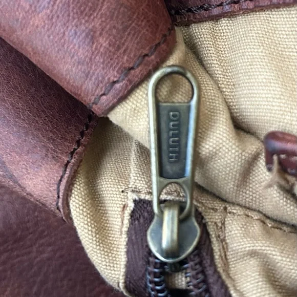 Duluth Trading Co Rich Brown Leather Tote - Picture 8 of 12